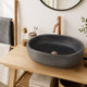Cedro Oval Cast Concrete Vessel Sink - Dusk Grey