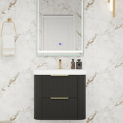 Moreno Bath CELINE-24 Celine 24" Fluted Floating Bathroom Vanity with Acrylic Sink - view 6