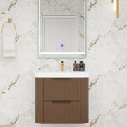 Moreno Bath CELINE-24 Celine 24" Fluted Floating Bathroom Vanity with Acrylic Sink - view 4