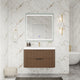 Moreno Bath CELINE-36 Celine 36" Fluted Floating Bathroom Vanity with Reinforced Acrylic Sink