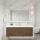 Moreno Bath CELINE-60S Celine 60" Fluted Floating Bathroom Vanity with Reinforced Acrylic Single Sink