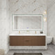 Moreno Bath CELINE-72D Celine 72" Fluted Floating Bathroom Vanity with Reinforced Acrylic Double Sink