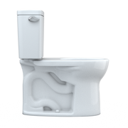 TOTO CST775CEFG#01 Drake Two-Piece Round 1.28 GPF Universal Height TORNADO FLUSH Toilet with CEFIONTECT, Cotton White - view 8