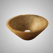 Chemult Round Cast Concrete Vessel Sink - Vintage Brown