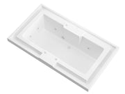 Atlantis Whirlpool 4678IWR Opal Series 78 in. x 46 in. Rectangular Whirlpool Bathtub with Center drain and V-Style Back Jets in Glossy Smooth White