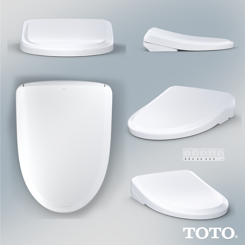 TOTO SW4724AT40#01 WASHLET+ S7 Electronic Bidet Toilet Seat with EWATER+ Bowl and Wand Cleaning and Classic Lid, Elongated, Cotton White - view 7