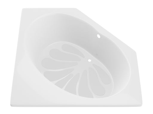 Atlantis Whirlpool 6060E Eclipse 60 in. x 60 in. Corner Soaking Bathtub with Center Drain in White