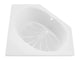 Atlantis Whirlpool 6060E Eclipse 60 in. x 60 in. Corner Soaking Bathtub with Center Drain in White
