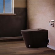 Trone STCM1.MB Nobelet Smart Bidet Toilet with ToeTouch, Auto Open and Close Lid, Auto Flush and Heated Seat - Matte Black