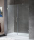 Anzzi Consort Series 60 in. x 72 in. Hinged Frameless Shower Door with Tsunami Guard Tempered Glass in Polished Chrome