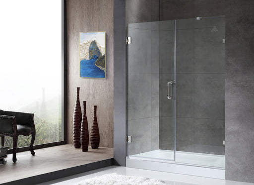 Anzzi SD-AZ07-01CH Consort Series 60 in. x 72 in. Hinged Frameless Shower Door with Tsunami Guard Tempered Glass - view 2
