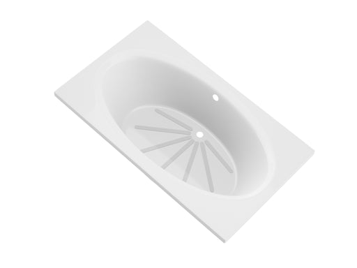 Atlantis Whirlpool 4260V Vogue 42 x 60 Rectangular Soaking Bathtub with Reversible Drain