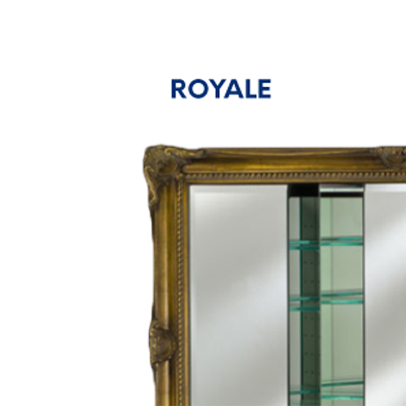 Afina Vanderbilt 51" W x 40" H Wood Framed Triple Door Medicine Cabinet - view 4