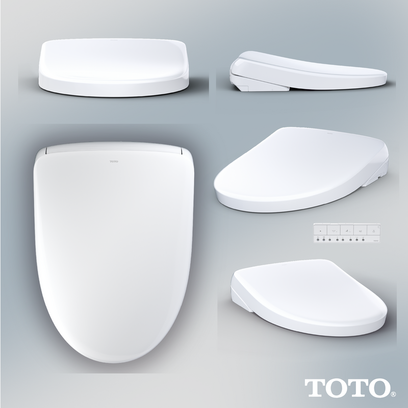TOTO SW4736AT40#01 WASHLET+ S7A Electronic Bidet Toilet Seat with EWATER+ Bowl and Wand Cleaning, Auto Open and Close Contemporary Lid, Elongated, Cotton White - view 7