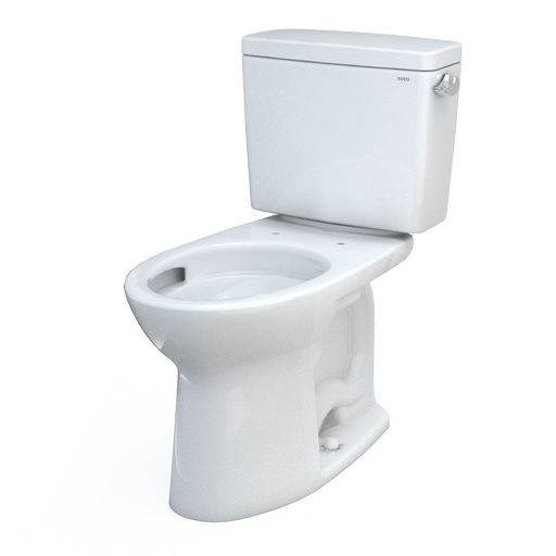 TOTO CST776CEFRG#01 Drake Two-Piece Elongated 1.28 GPF Universal Height TORNADO FLUSH Toilet with CEFIONTECT and Right-Hand Trip Lever, Cotton White