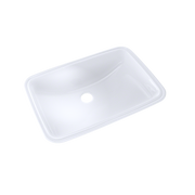 TOTO LT542G#01 19" x 12-3/8" Rectangular Undermount Bathroom Sink with CEFIONTECT, Cotton White