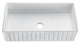 Anzzi Roine Farmhouse Reversible Apron Front Solid Surface 33 in. Single Basin Kitchen Sink in White