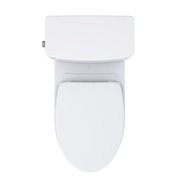 TOTO MS472124CEFG#01 Glaston Two-Piece Elongated 1.28 GPF WASHLET+ and Auto Flush Ready Universal Height Toilet with CEFIONTECT and SS124 SoftClose Seat, Cotton White - view 8