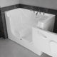 Meditub 3060WCARWA Collection 30 x 60 Right Side Drain Air Jetted Bathtub in White with Aroma and Chroma Therapy
