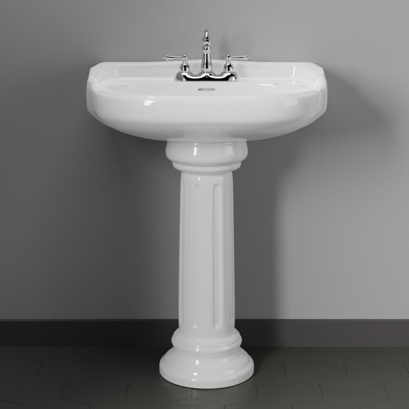 Dawson 200 Vitreous China Pedestal Sink