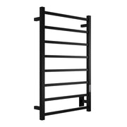 Anzzi Bell 8-Bar Wall Mounted Electric Towel Warmer Rack in Matte Black