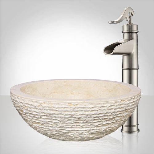 Depew Marble Vessel Sink - Beige