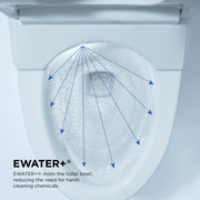 TOTO MS8732CUMFG#01S NEOREST LS Dual Flush 1.0 or 0.8 GF Integrated Bidet Toilet, Cotton White with Silver Trim - view 4