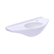 TOTO LT650G#01 Oval Wall-Mount Bathroom Sink with CEFIONTECT, Cotton White