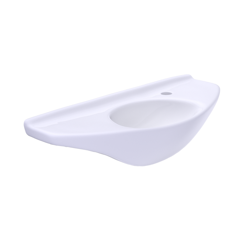 TOTO LT650G#01 Oval Wall-Mount Bathroom Sink with CEFIONTECT, Cotton White