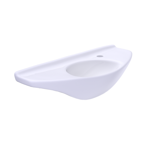 TOTO LT650G#01 Oval Wall-Mount Bathroom Sink with CEFIONTECT, Cotton White