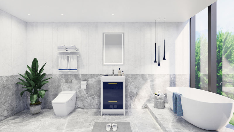 Moreno Bath FSDOLCE24 Dolce 24" Freestanding Bathroom Vanity Set with Single Reinforced Acrylic Sink - view 6