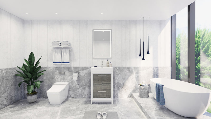Moreno Bath FSDOLCE24 Dolce 24" Freestanding Bathroom Vanity Set with Single Reinforced Acrylic Sink - view 4