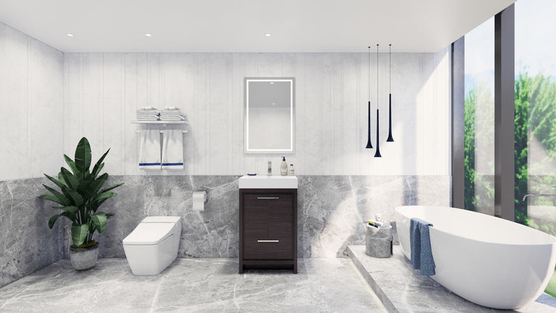 Moreno Bath FSDOLCE24 Dolce 24" Freestanding Bathroom Vanity Set with Single Reinforced Acrylic Sink - view 5