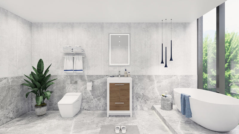 Moreno Bath FSDOLCE24 Dolce 24" Freestanding Bathroom Vanity Set with Single Reinforced Acrylic Sink - view 7