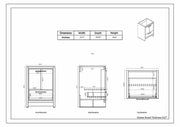 Moreno Bath FSDOLCE24 Dolce 24" Freestanding Bathroom Vanity Set with Single Reinforced Acrylic Sink - view 8