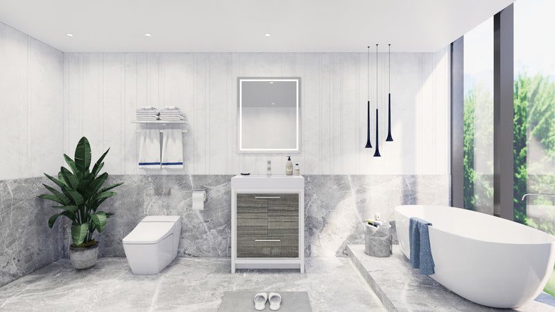 Moreno Bath FSDOLCE30 Dolce 30" Freestanding Bathroom Vanity Set with Single Reinforced Acrylic Sink - view 3