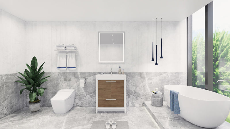 Moreno Bath FSDOLCE30 Dolce 30" Freestanding Bathroom Vanity Set with Single Reinforced Acrylic Sink - view 6