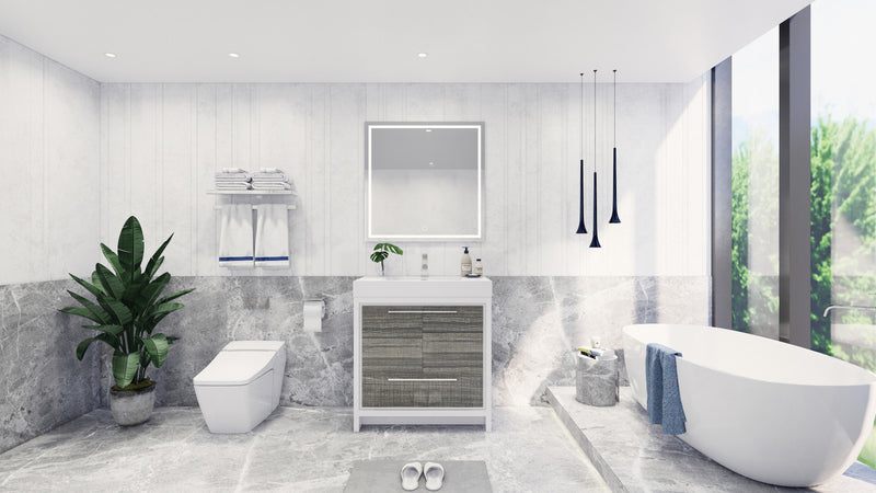 Moreno Bath FSDOLCE36 Dolce 36" Freestanding Bathroom Vanity Set with Single Reinforced Acrylic Sink - view 4