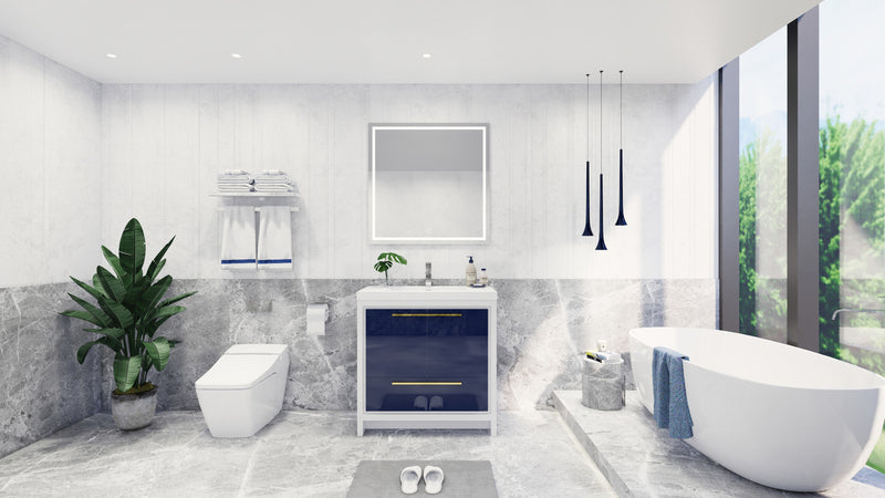 Moreno Bath FSDOLCE36 Dolce 36" Freestanding Bathroom Vanity Set with Single Reinforced Acrylic Sink - view 3