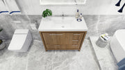 Moreno Bath FSDOLCE42-R Dolce 42" Freestanding Bathroom Vanity Set with Right Side Drawers and Reinforced Acrylic Sink - view 10