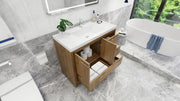 Moreno Bath FSDOLCE42-R Dolce 42" Freestanding Bathroom Vanity Set with Right Side Drawers and Reinforced Acrylic Sink - view 9
