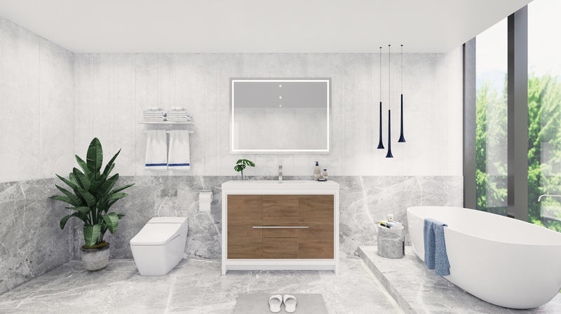 Moreno Bath FSDOLCE48 Dolce 48" Freestanding Bathroom Vanity Set with Reinforced Acrylic Single Sink Top - view 6