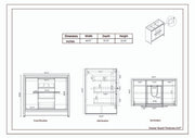 Moreno Bath FSDOLCE48 Dolce 48" Freestanding Bathroom Vanity Set with Reinforced Acrylic Single Sink Top - view 8
