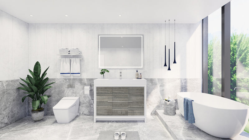 Moreno Bath FSDOLCE48 Dolce 48" Freestanding Bathroom Vanity Set with Reinforced Acrylic Single Sink Top - view 4