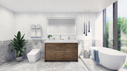 Moreno Bath FSDOLCE60D Dolce 60" Freestanding Bathroom Vanity Set with Double Reinforced Acrylic Sinks - view 2