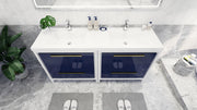 Moreno Bath FSDOLCE72D Dolce 72" Freestanding Bathroom Vanity Set with Reinforced Acrylic White Top - view 10
