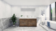 Moreno Bath FSDOLCE72D Dolce 72" Freestanding Bathroom Vanity Set with Reinforced Acrylic White Top
