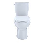 TOTO CST243EF#01 Entrada Two-Piece Round 1.28 GPF Universal Height Toilet, Cotton White - view 2
