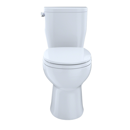 TOTO CST243EF#01 Entrada Two-Piece Round 1.28 GPF Universal Height Toilet, Cotton White - view 2