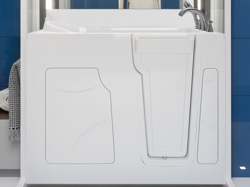 Meditub 2853RWS Celeste Series 53 - 60 in x 28 in. Right Drain Soaking Walk-in Tub in White lifestyle